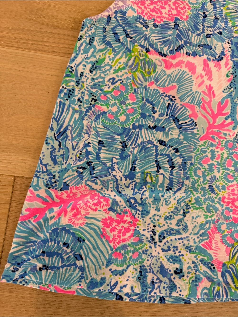 Lilly Pulitzer Vibrant Coral Reef Women’s Tank Top - Blue, Pink, Green size s - Picture 5 of 15